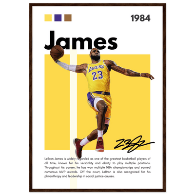 LeBron James King James Lakers Art Print - Vibrantwalls