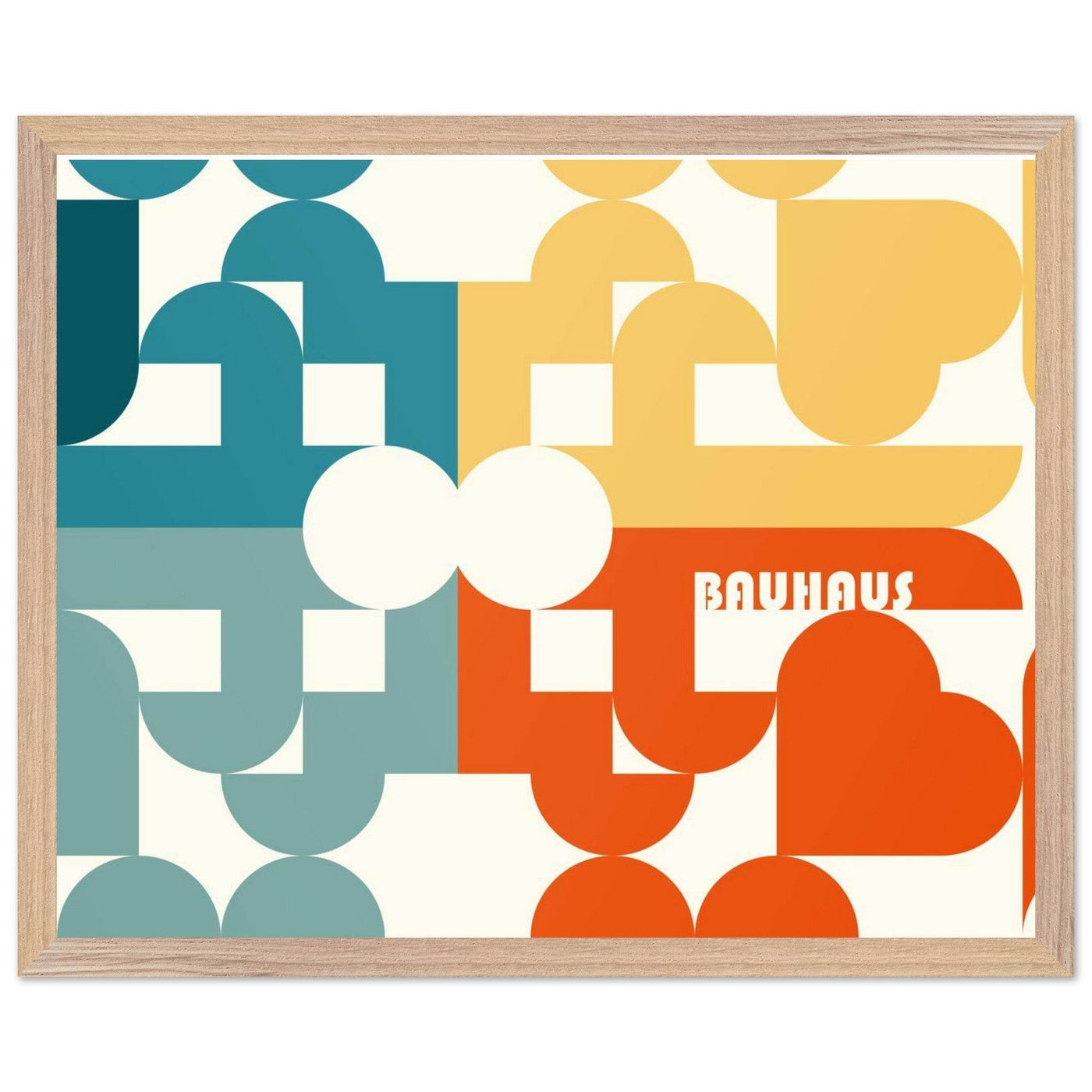 Bauhaus-Style Abstract Geometric Art - Vibrantwalls