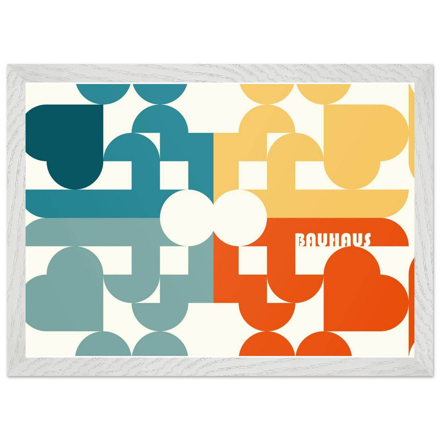 Bauhaus-Style Abstract Geometric Art - Vibrantwalls