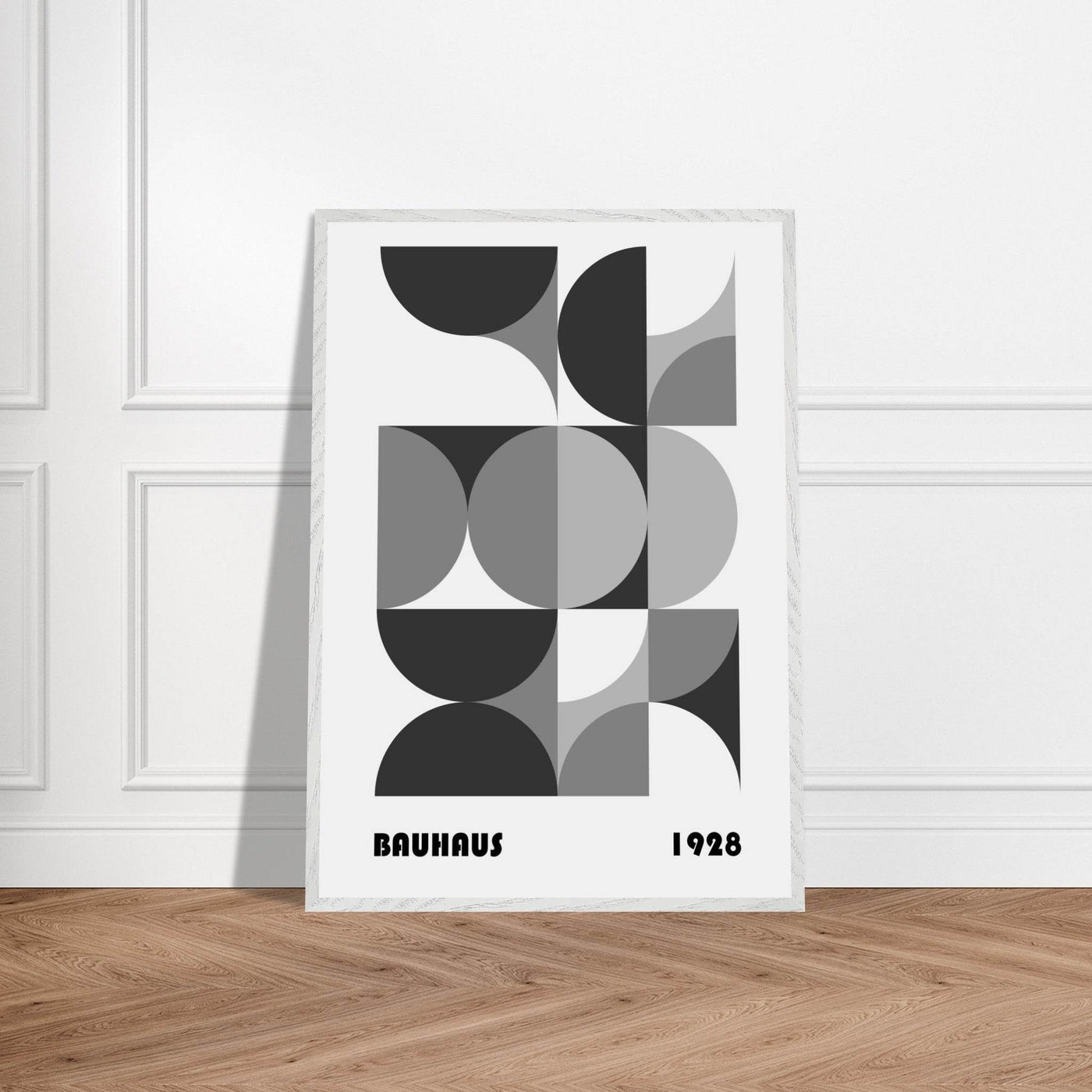 Bauhaus 1928 - Geometric Monochrome - Vibrantwalls