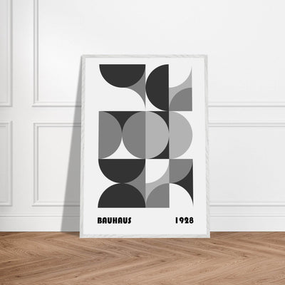 Bauhaus 1928 - Geometric Monochrome - Vibrantwalls