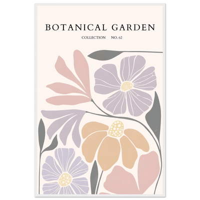 Botanical Garden Framed Posters – Soft Hues & Abstract Floral Prints | Ready-to-Hang Wall Art - Vibrantwalls