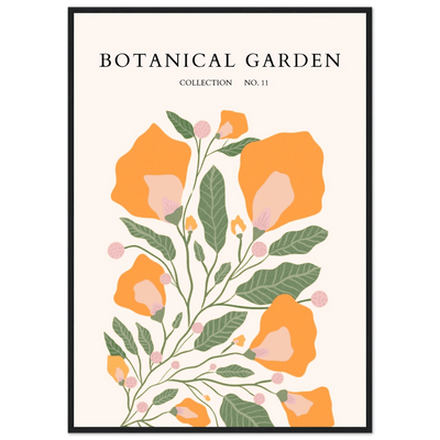 Botanical Garden Collection Framed Poster – Warm Floral Art Print | Ready-to-Hang in Various Sizes & Frame Styles - Vibrantwalls