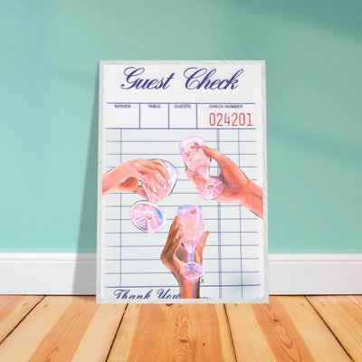 Retro Aesthetic Guest Check - Vibrantwalls