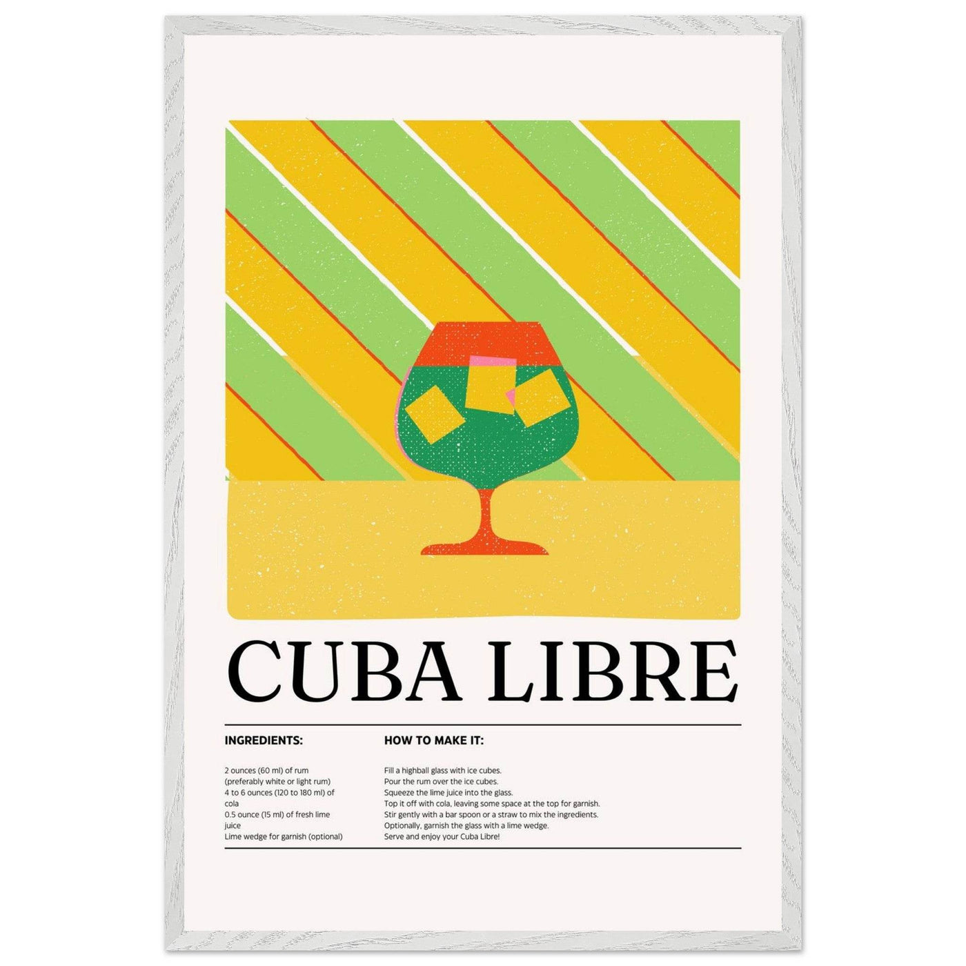Cuba Libre Cocktail Recipe - Vibrantwalls