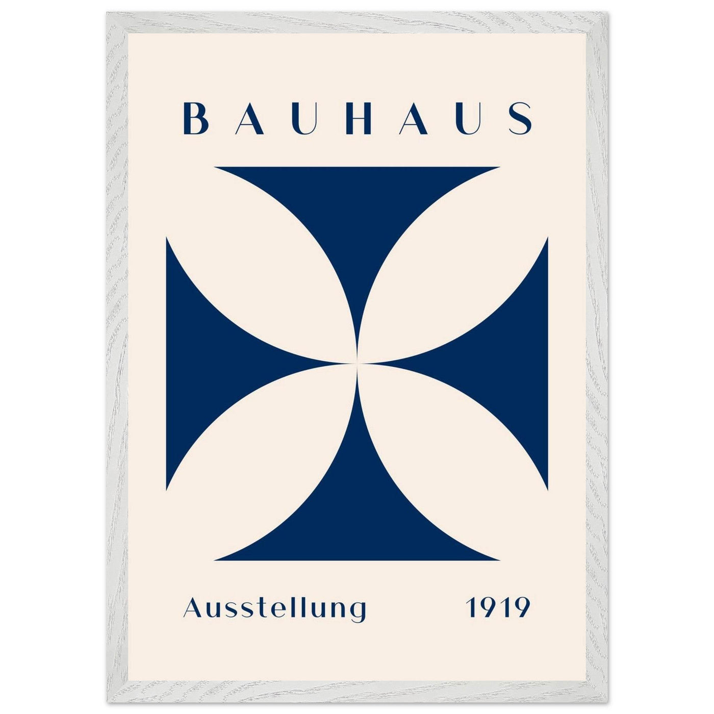 Bauhaus Exhibition 1919 - Navy Cream - Vibrantwalls