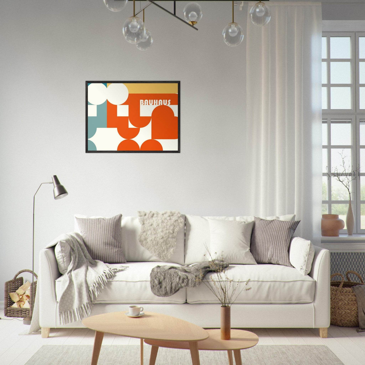 Bauhaus-Style Abstract Geometric Art - Vibrantwalls