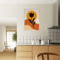 Desert Bloom Botanical Abstract Wall Art - Vibrantwalls