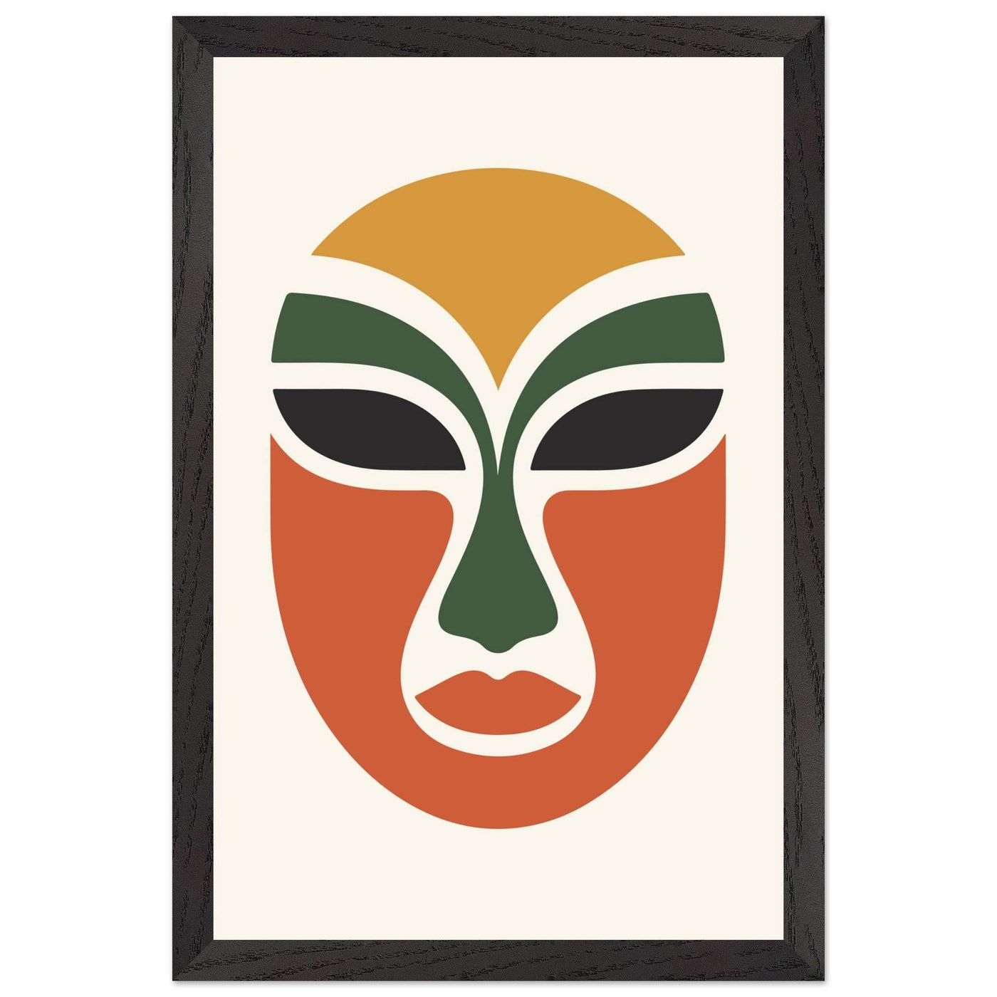 Abstract Tribal Mask - Vibrantwalls