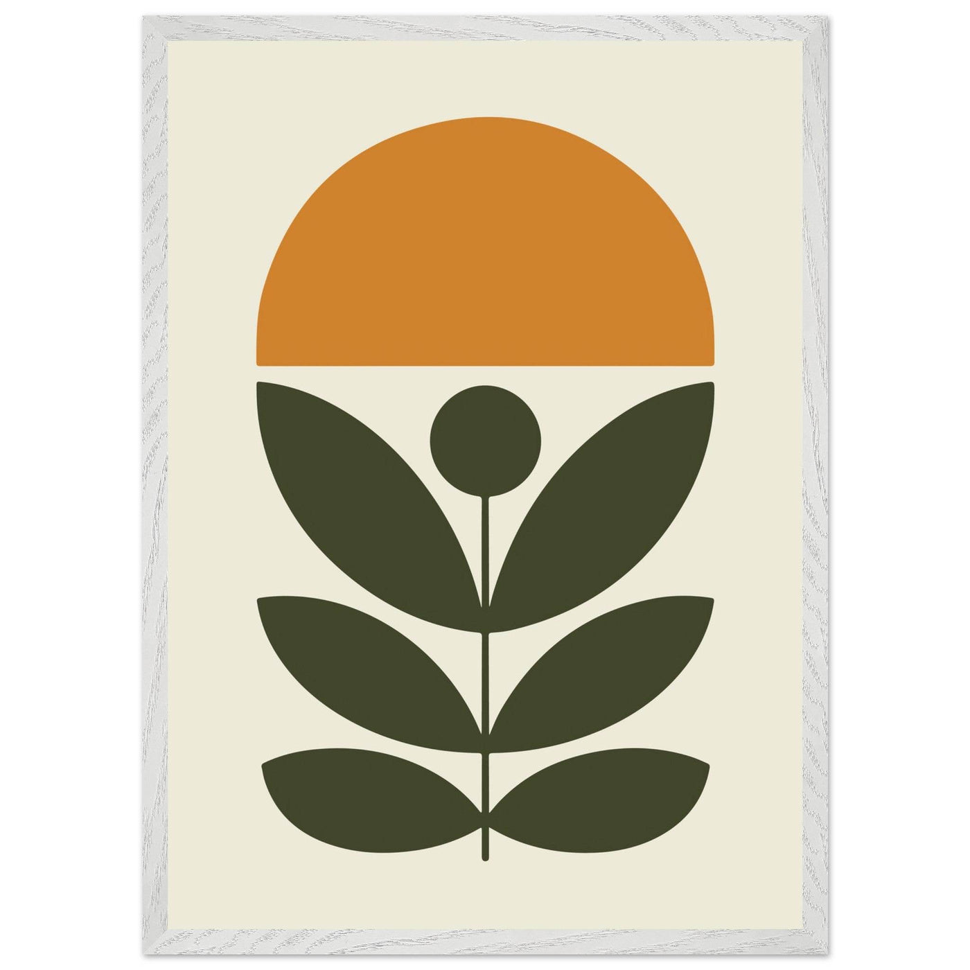 Abstract Botanical Green Plant Modern Art - Vibrantwalls