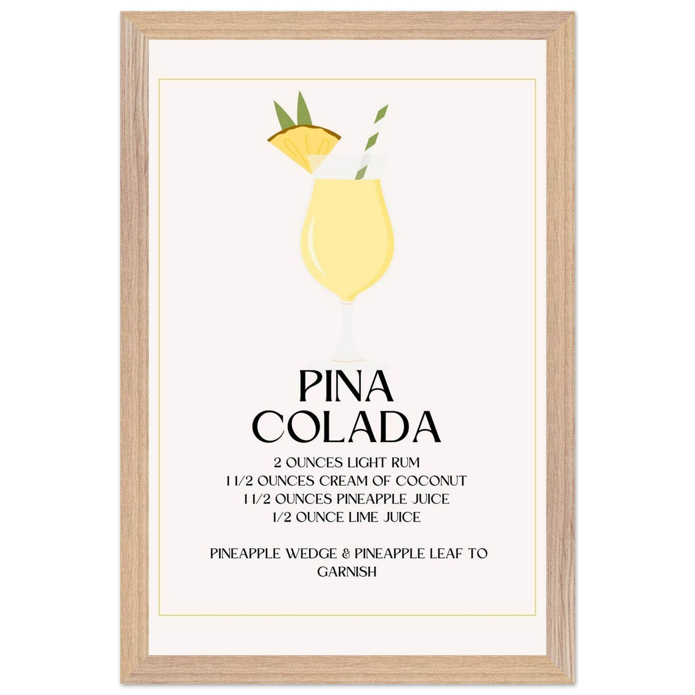 Pina Colada Cocktail Recipe - Vibrantwalls