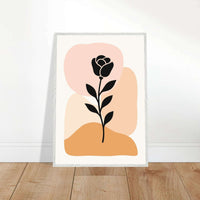 Abstract Floral Silhouette - Vibrantwalls