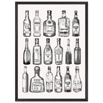 Gin Tonic Cocktail Recipe Classic Bar Print - Vibrantwalls