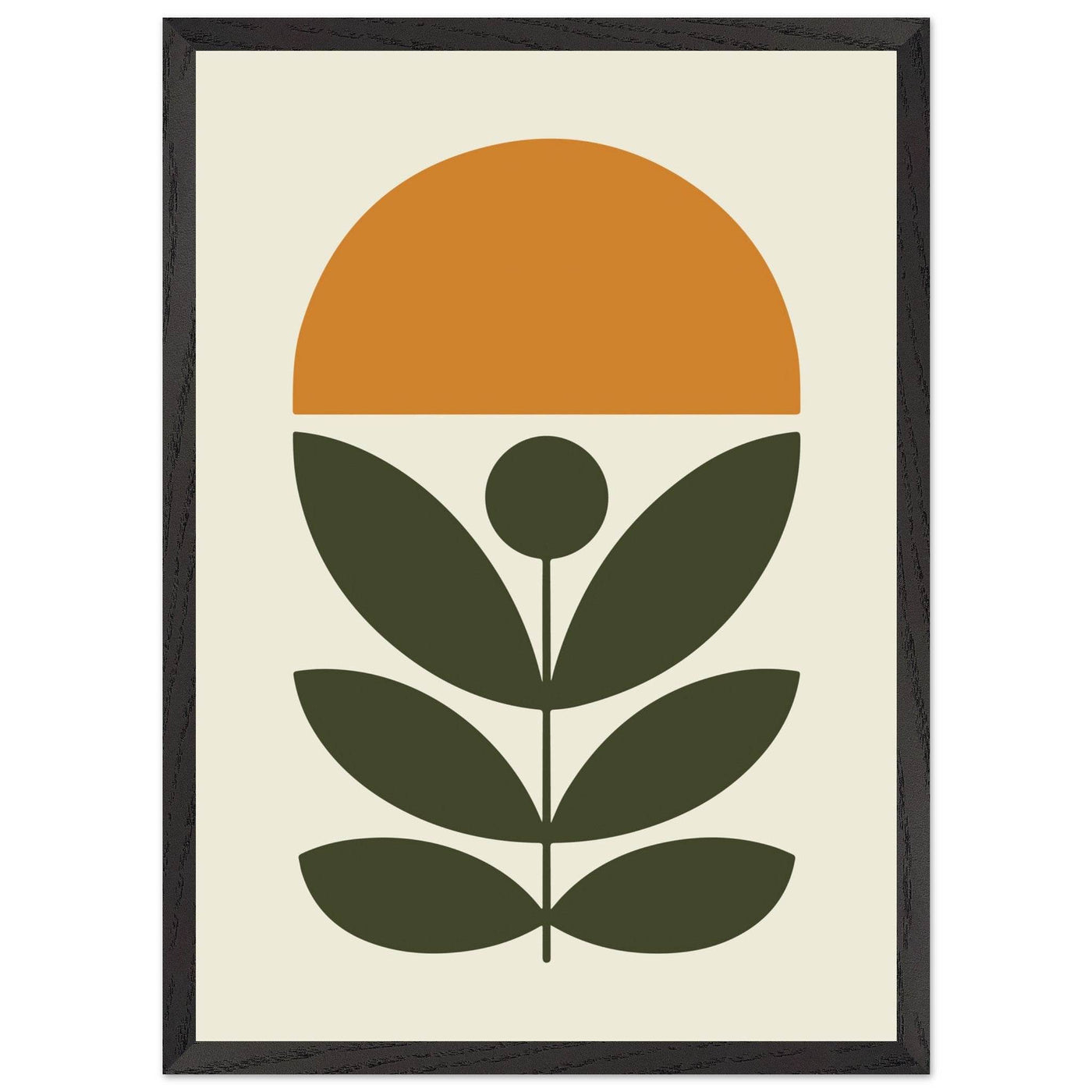 Abstract Botanical Green Plant Modern Art - Vibrantwalls