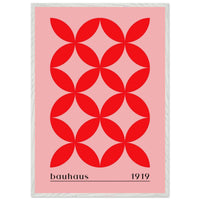 Bauhaus Minimalist Bold Red Geometric Wall Art - Vibrantwalls