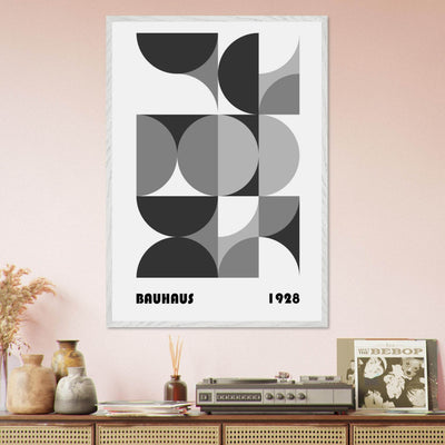 Bauhaus 1928 - Geometric Monochrome - Vibrantwalls