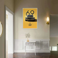 1969 Ford Mustang Boss 302 Mach 1 Muscle Car Classic Wall Art - Vibrantwalls