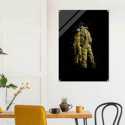 Breaking Bad Hazmat Suit Acrylic Print – Iconic Pop Art, Vibrant & Durable Wall Decor - Vibrantwalls