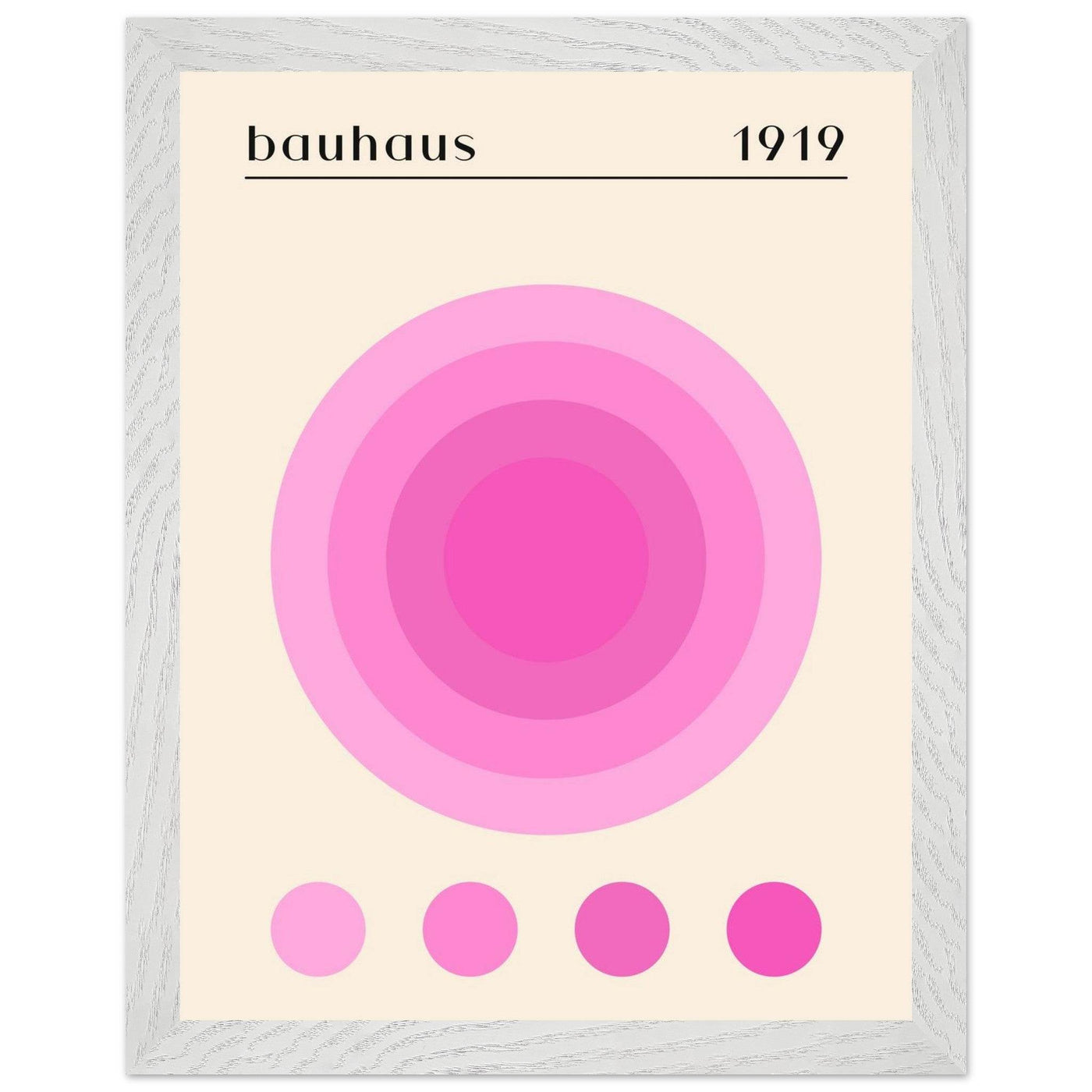Bauhaus Pink Gradient Circle - Vibrantwalls