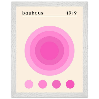 Bauhaus Pink Gradient Circle - Vibrantwalls