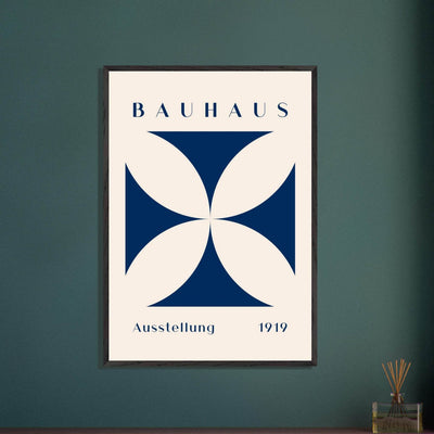 Bauhaus Exhibition 1919 - Navy Cream - Vibrantwalls