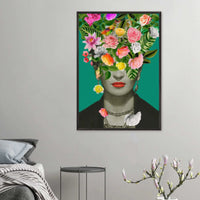 Floral Frida Artwork - Vibrant and Inspiring Home Decor - Vibrantwalls