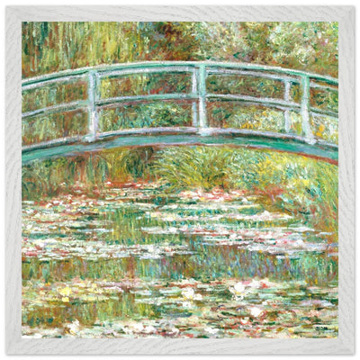 Bridge Over a Pond Art Print - Water Lilies Decorative Artwork for Your Space - Vibrantwalls