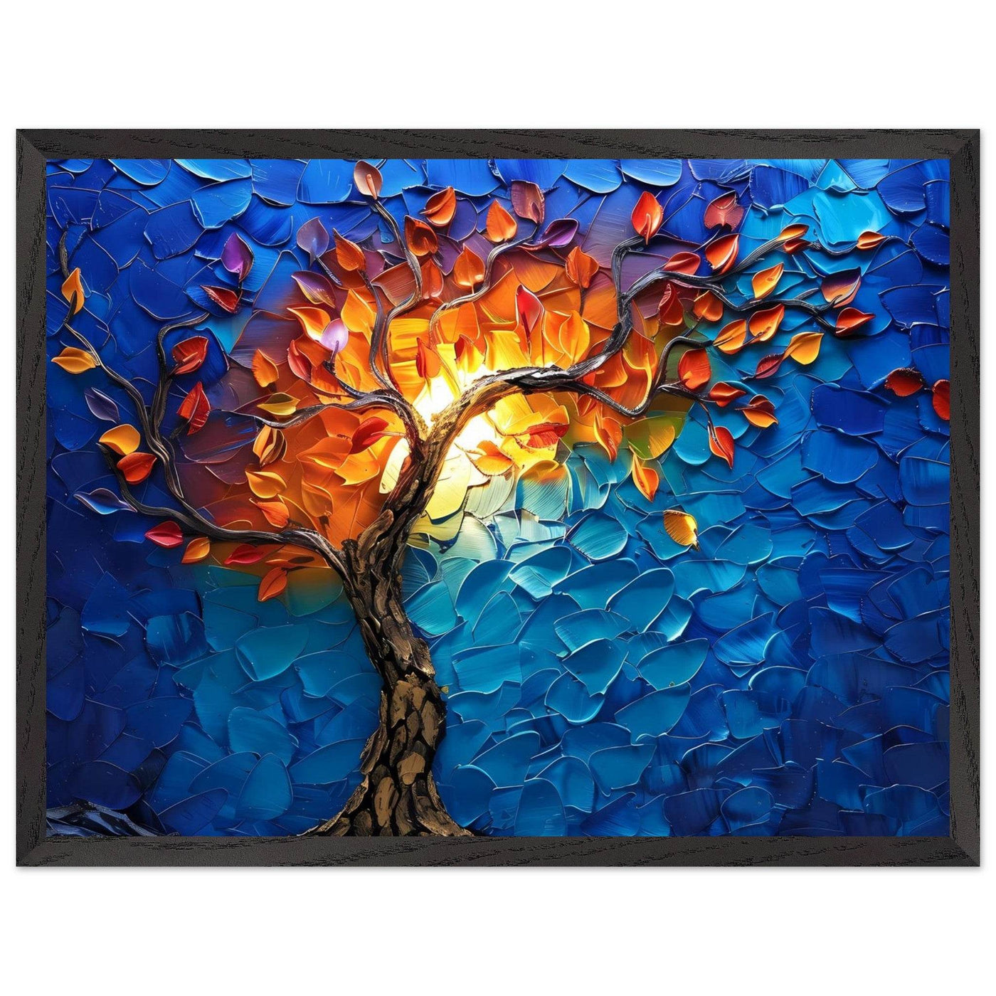 Vibrant Tree of Life Palette Knife Art - Vibrantwalls