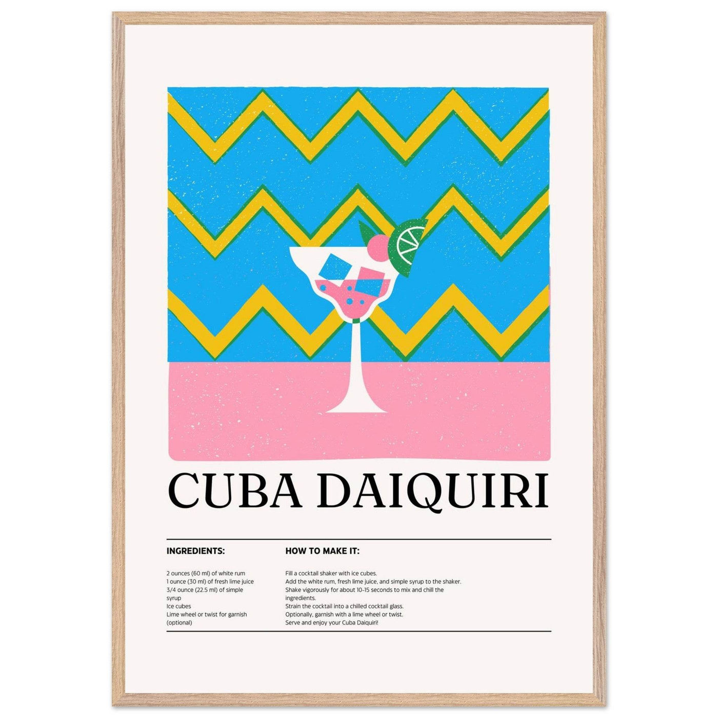 Cuba Daiquiri Cocktail Recipe - Vibrantwalls