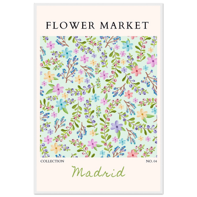Flower Market Collection Framed Poster – Whimsical Floral & Berry Art Prints | Ready-to-Hang in Various Sizes - Vibrantwalls