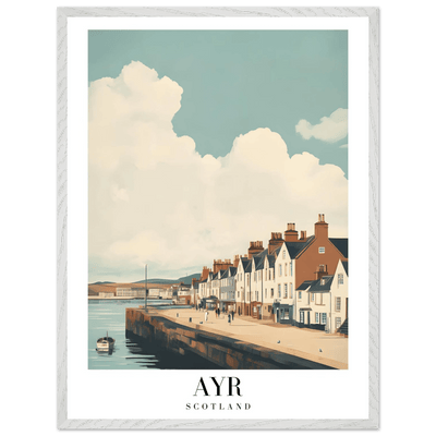 Ayr Scotland Framed Poster – Coastal Charm Wall Art with Custom Wooden Frame Options - Vibrantwalls