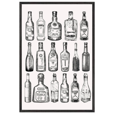Gin Tonic Cocktail Recipe Classic Bar Print - Vibrantwalls