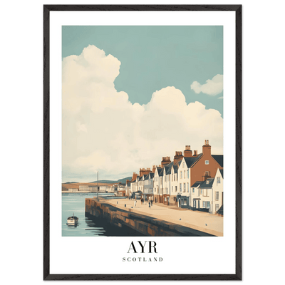 Ayr Scotland Framed Poster – Coastal Charm Wall Art with Vintage Vibe & Wooden Frame - Vibrantwalls