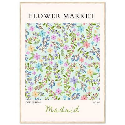 Flower Market Collection Framed Poster – Whimsical Floral & Berry Art Prints | Ready-to-Hang in Various Sizes - Vibrantwalls
