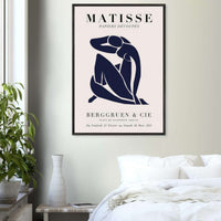 Papiers Découpés Blue Nude II Artwork - Elegant Piece for Your Space - Vibrantwalls