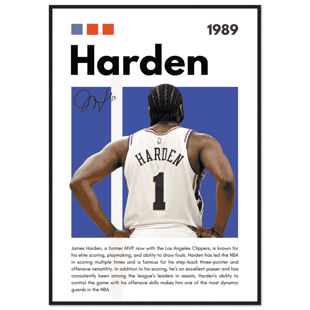 James Harden Wall Art - Vibrantwalls