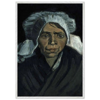 Peasant Woman Sculpture - Exquisite Head of a Peasant Woman Art Piece - Vibrantwalls