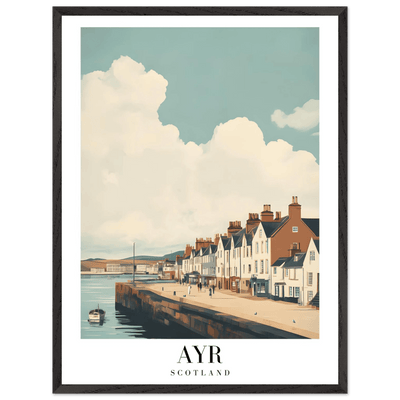Ayr Scotland Framed Poster – Coastal Charm Wall Art with Vintage Vibe & Wooden Frame - Vibrantwalls