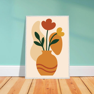 Abstract Floral Vase - Vibrantwalls