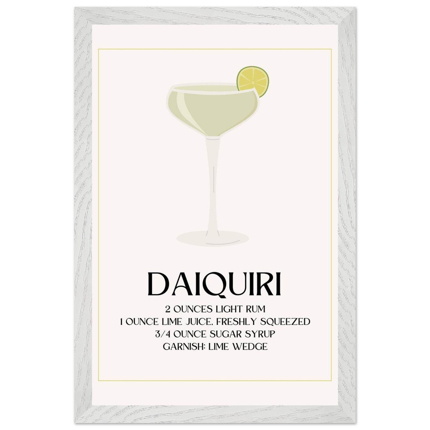 Classic Daiquiri Cocktail Recipe - Vibrantwalls