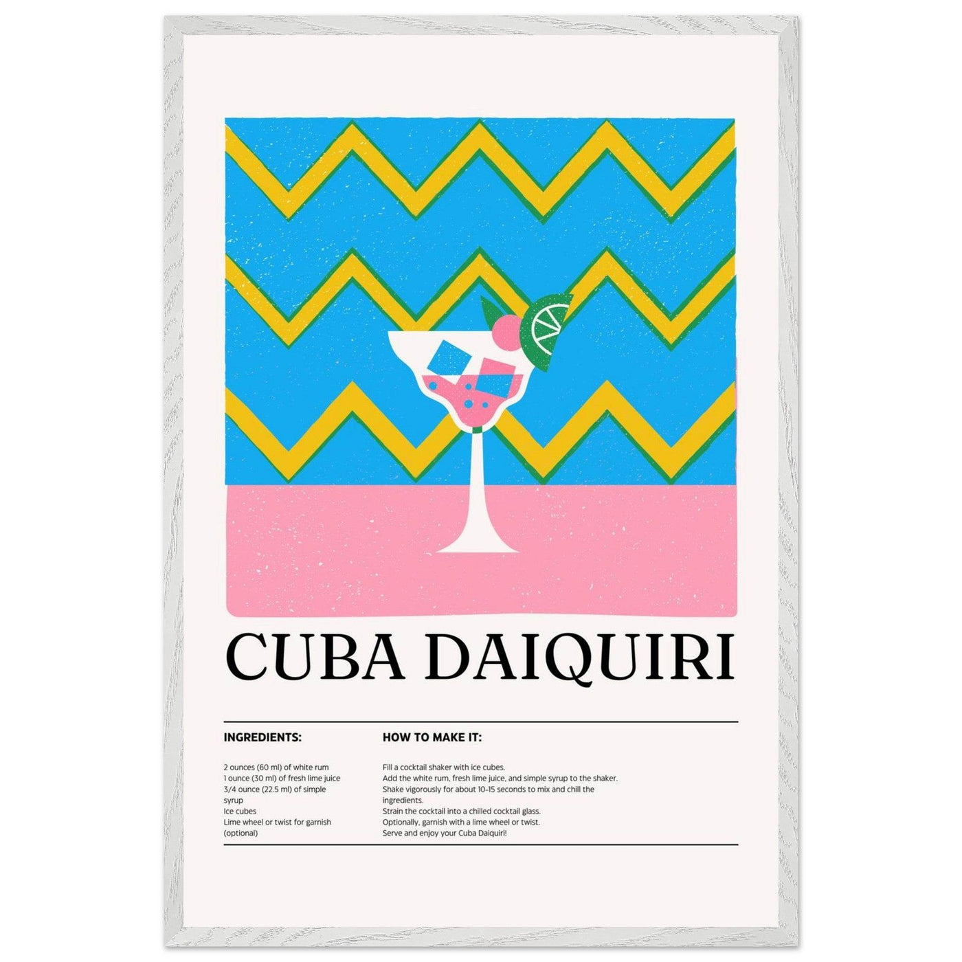 Cuba Daiquiri Cocktail Recipe - Vibrantwalls