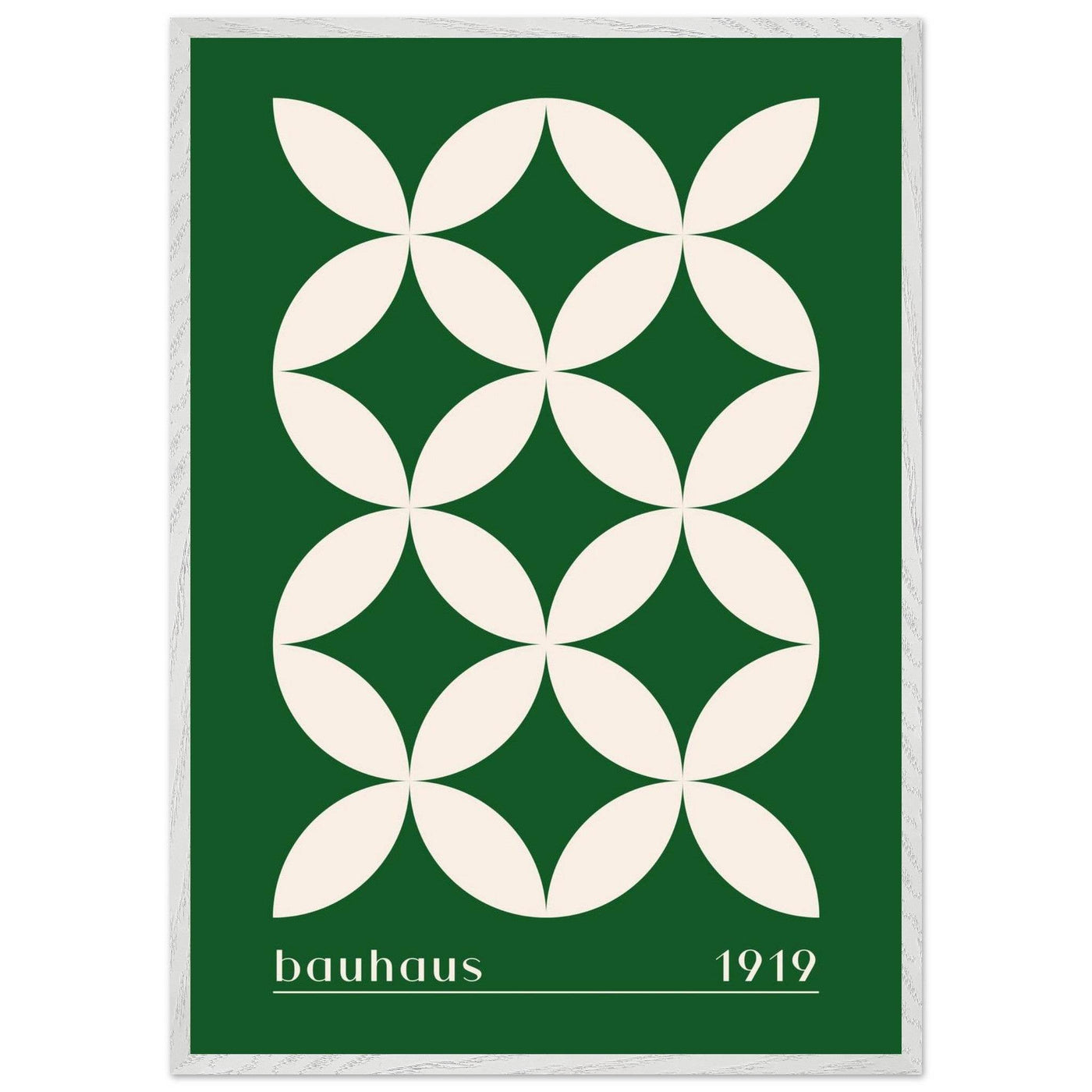 Bauhaus 1919 Green & Beige - Vibrantwalls