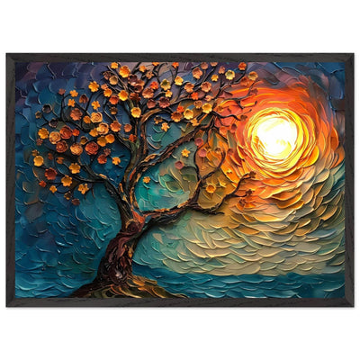 Tree of Life Textured Sunset Palette - Vibrantwalls