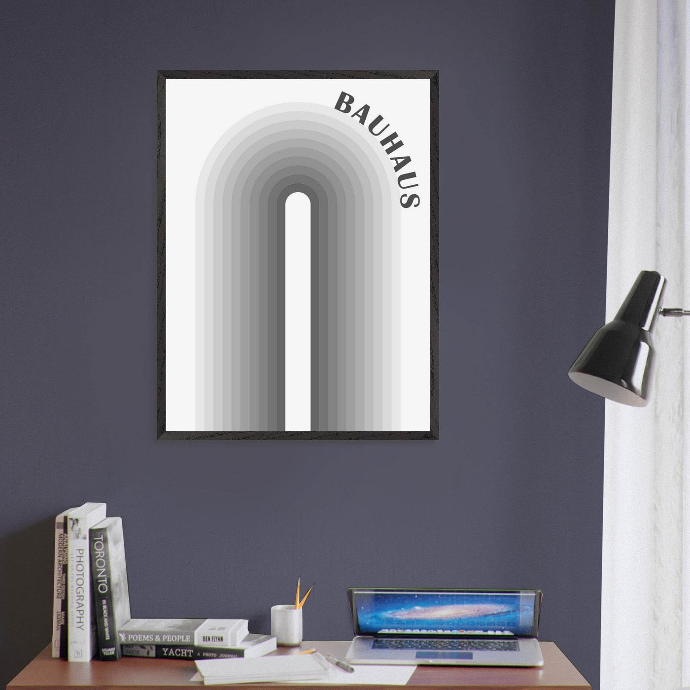 Bauhaus-Style Gradient Arch - Vibrantwalls
