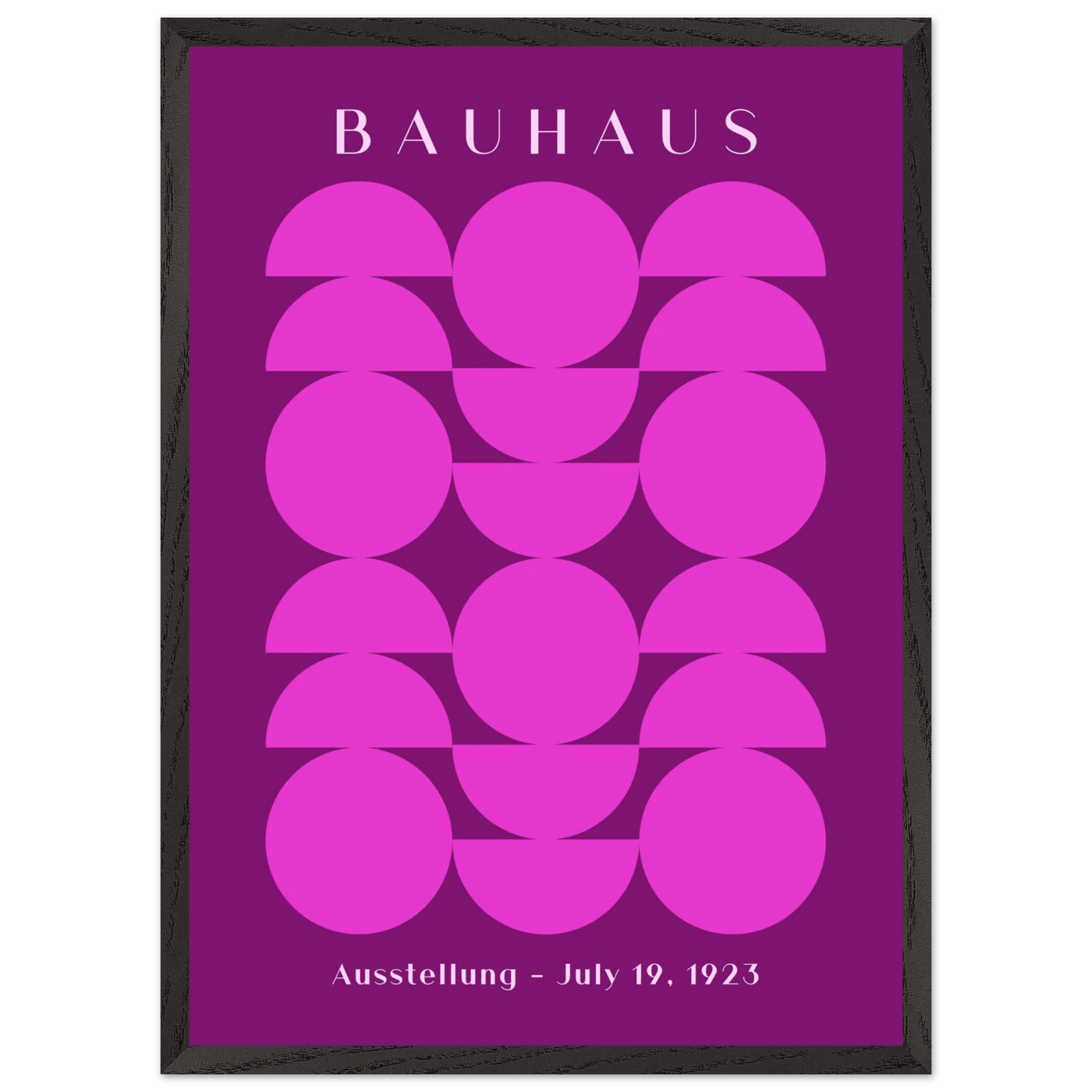 Bauhaus Pink & Purple Abstract - Vibrantwalls