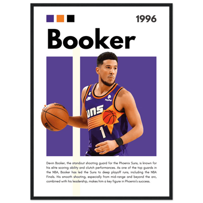 Devin Booker Phoenix Suns Modern Art Print - Vibrantwalls