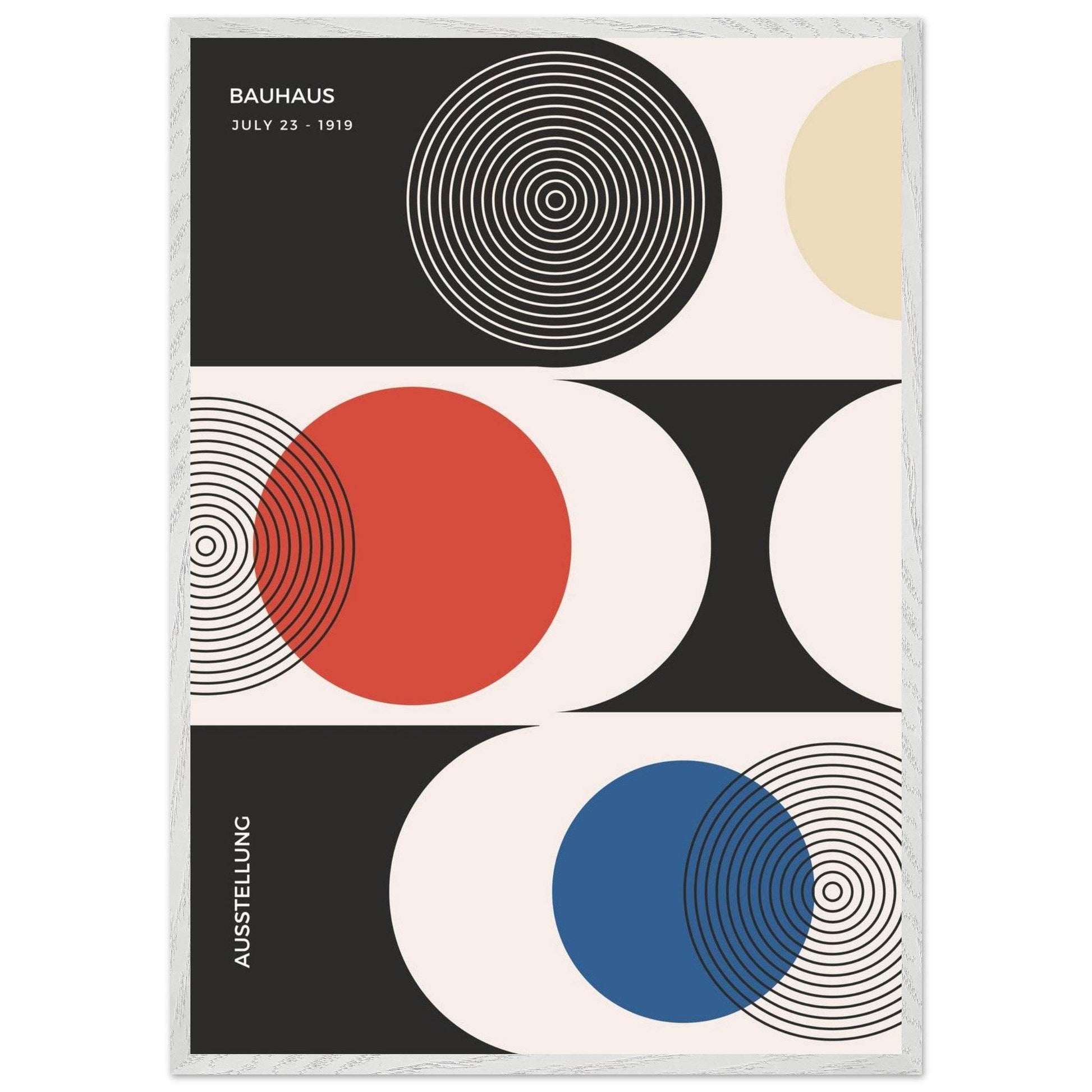 Bauhaus Geometric Abstract Movement Style Design Poster Wall Art - Vibrantwalls