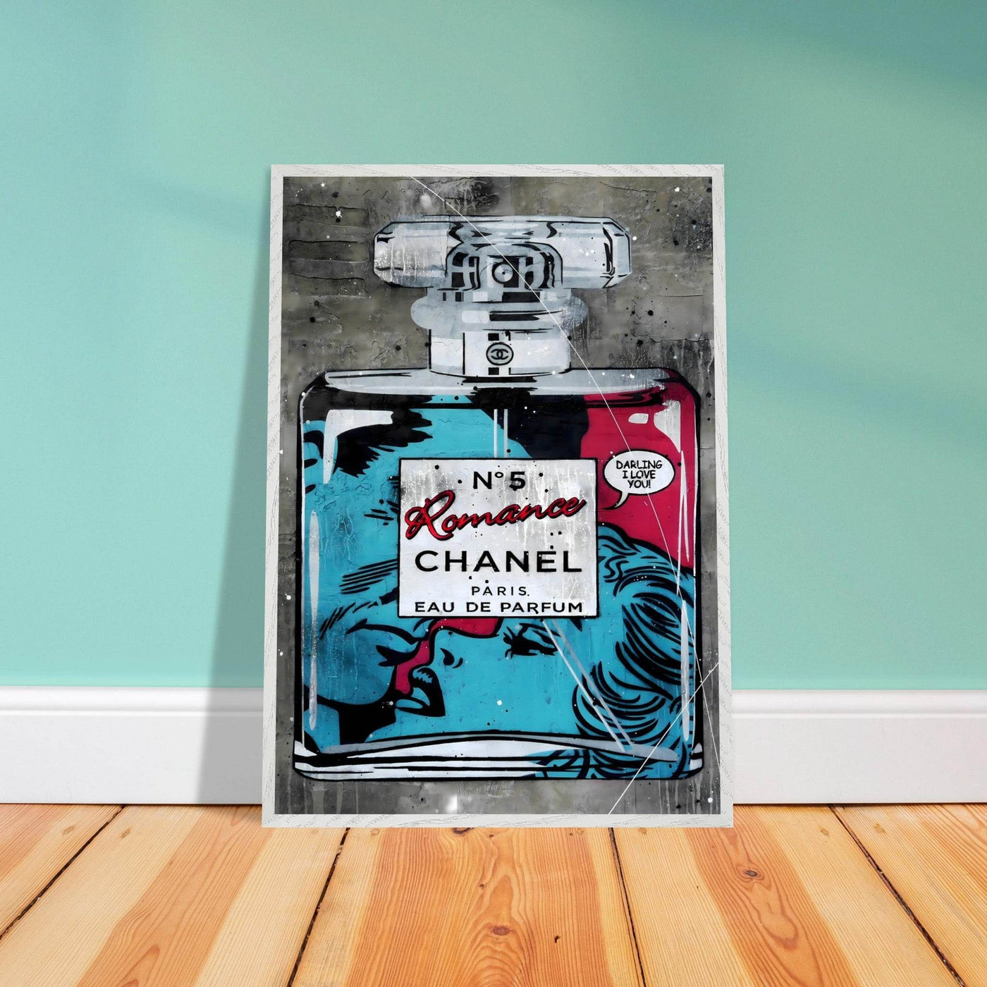 Chanel No. 5 'Romance' Pop Art Print - Iconic Fragrance Art in Your Choice of Frame & Size - Vibrantwalls