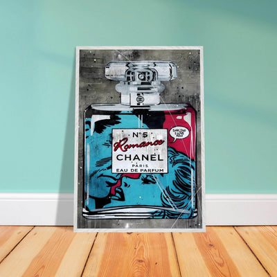 Chanel No. 5 'Romance' Pop Art Print - Iconic Fragrance Art in Your Choice of Frame & Size - Vibrantwalls