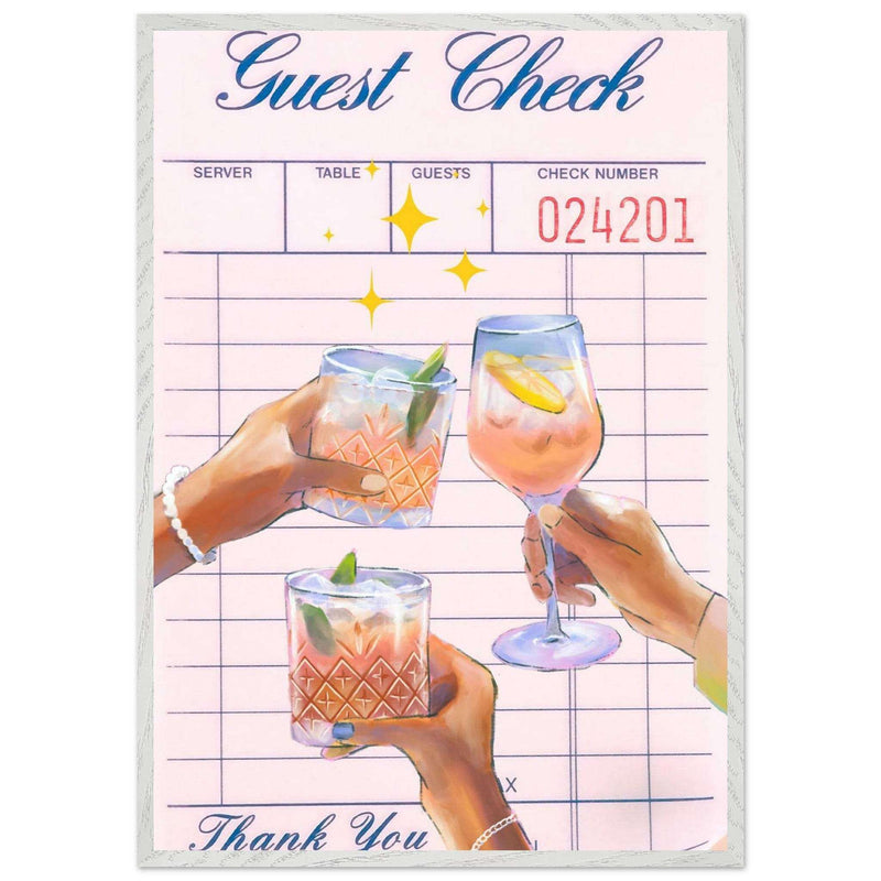 Retro Cocktail Recipe Classic Wall Art - Vibrantwalls